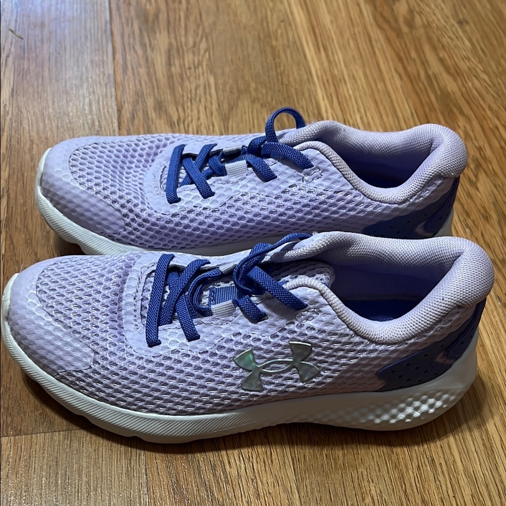 Under Armour Lavender Sneakers with Navy Accents